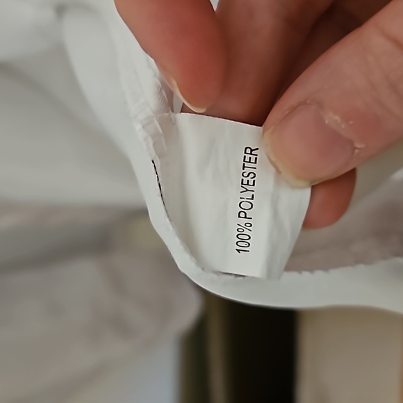 White satin robe. Ties on inside and has the tie for outside. In EUC. - Picture 5 of 6